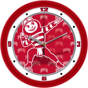 Ohio State Buckeyes Mascot Wall Clock